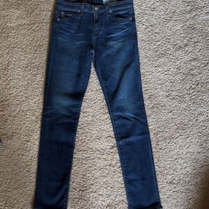 AG Adriano Goldschmied Men's Dark Indigo Skinny Jeans